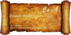 Csech Atália névjegykártya